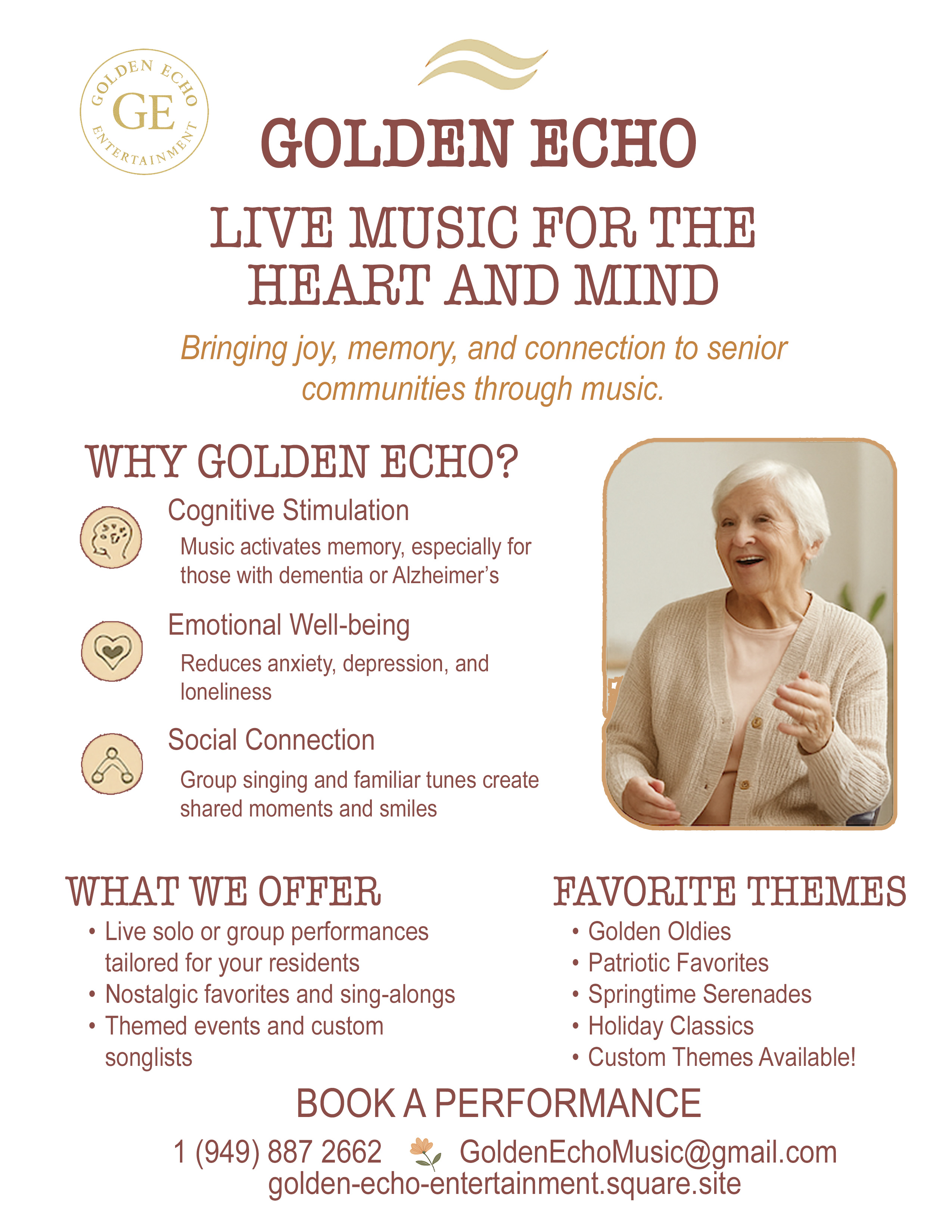 Golden Echo promotional flyer